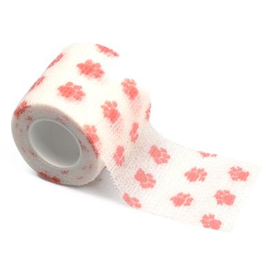 China Wholesale Breathable Animal Print Elastic Bandage Nonwoven Fabric Nonwoven Fabric Self Adhesive Toe Bandage for sale