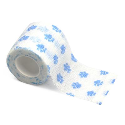 China Breathable Cotton Animal Pattern Bandage Sports Bandages Elastic Skin Friendly Breathable Cotton Sports Tape for sale