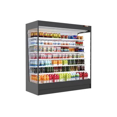 China Single-temperature Supermarket Fridge Upright Fridge Refrigerator With Double Wind Groove for sale