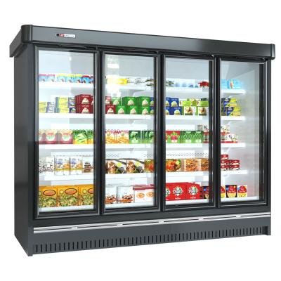 China Single-temperature 2/3/4 door multideck open cooler display for sale