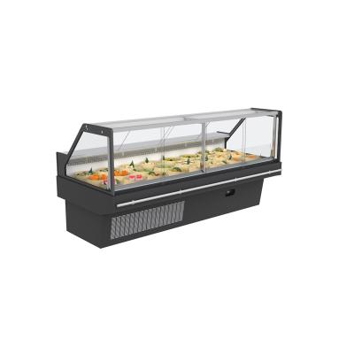 China Single-Temperature Glass Door Beer/Pork/Fresh Meat Showcase Chiller Display for sale