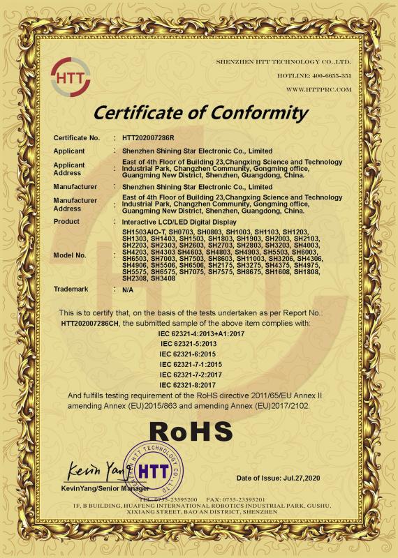 RoHS - Guangzhou Shining International Co., Ltd.