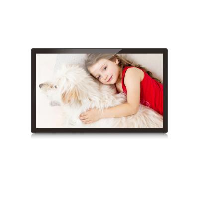 China 21.5 Inch LCD Photo Digital Frame Playback Advertising Display Video Frame Clock for sale