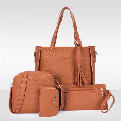 China Waterproof ladies 2022 handbags pinch cheap fashion see through 4 pieces sling bags for women purses handbags purses for sale