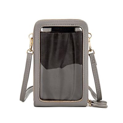 China 3 Zipper Mini Bag MIYIN Women's Handbags Transparent Touch Screen Mobile Phone Bags Pinch Cross Small Shoulder Body Bags Women Handbags for sale