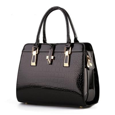 China 2021 Korean fashion single shoulder patent alligator handbag ladies retro single shoulder PU wallet purse for sale