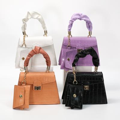 China Wholesale hot sale famous brand luxury brand new model high quality 1 women purses women mini and chic women leather handbags set for sale