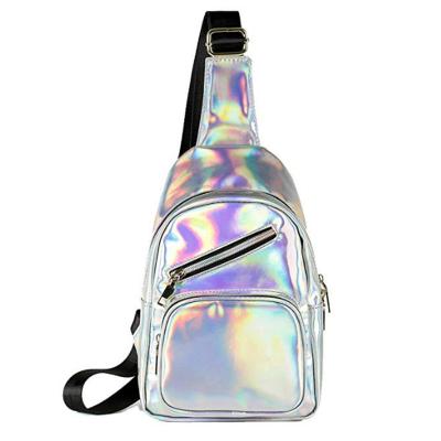 China Travel Fashion Custom Design PU Holographic Messenger Bags Crossbody Shoulder Bag for sale