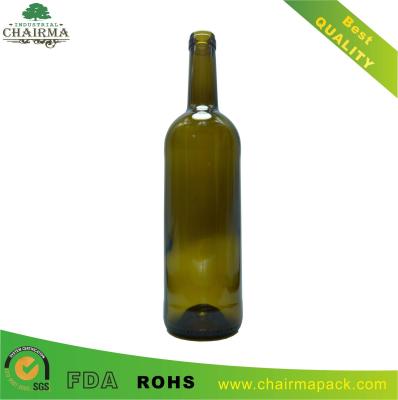 China 750ml Amber wine bottle for sale