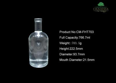 China 750ML Hight-grade  round  glass bottle for sale