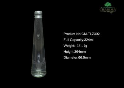 China 300ml clear green Glass beverage/juice  bottle for sale