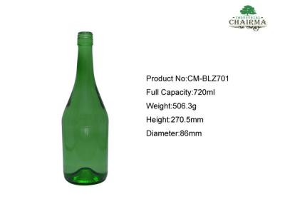 China 700ml Emerald green Glass beer bottle for sale