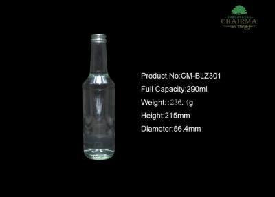 China 250ml clear green Glass beer bottle for sale