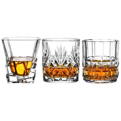 China New Classic/Postmodern Clear Bullet Cup Shot Glass Crystal Glass Whiskey Wholesale Double Wall Whiskey Wine Glass Set for sale