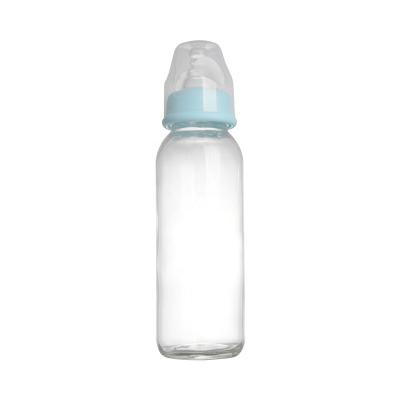 China Factory Price BPA Free Glass Baby Bottle With Custom Logo Standard Neck 240ml 120ml Glass Baby Bottle for sale