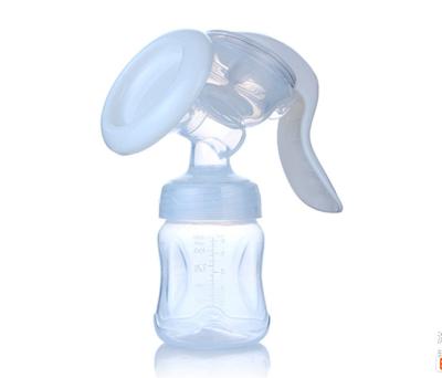 China BPA Free Silicone Manual Breast Pump With Milk Storage Bottle Glass Breast Pump Glass Bottles for sale