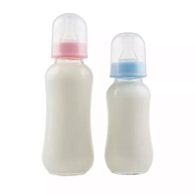 China BPA Free Standard Neck Cheap Price OEM Glass For Glass Feeding Bottles Baby Bottle for sale