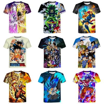 China QUICK DRY Japanese Anime Dragon Goku Graphics 3D Printed Shirt For Men 3D Digital Printing T Shirts All Over Print T-shirt Anime Clothing for sale