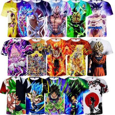 China QUICK DRY Japanese Anime Dragon Goku Graphics 3D Printed Shirt For Men 3D Digital Printing T Shirts All Over Print T-shirt Anime Clothing for sale