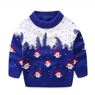 China New Christmas Longsleeve Children's Clothing Cartoon Long Sleeve Children's Half-Up Collar Hoodie Comfortable Cute Sweater Pullover for sale