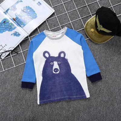 China Anti-Shrink In Stock Kids Cotton Long Sleeve Spring Sleeve Boys T-shirts Boutique Children Clothing Manufacturer Wholesale for sale