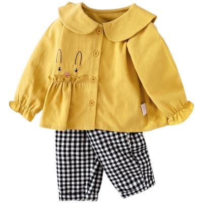 China 2021 Fashionable Spring Children Clothing Set Breathable Infant Baby Clothes for sale