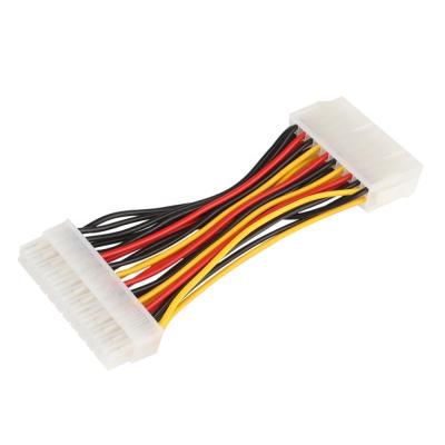 China Computer ATX Power Supply Cable 24 Pin Female Connectors To Motherboard 20 Pin Male Connector for sale