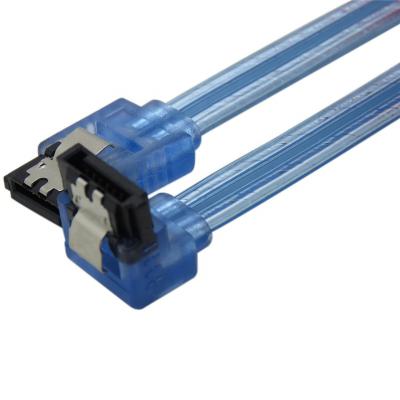 China Computer 50CM Transparent Blue High Speed ​​6 Gbps SATA 3.0 Data III Cable For HDD Hard Drive SSD for sale