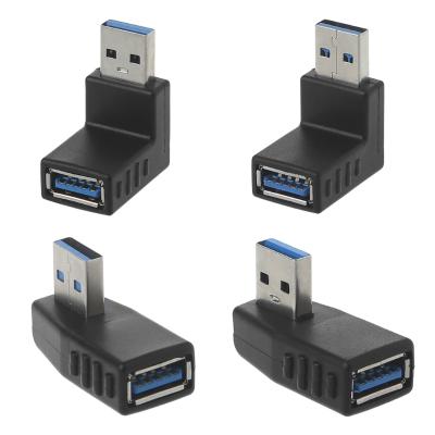 China Left Right Angled Computer Accessories 90 Degree USB 3.0 A Male To Female Adapter Connector For Laptop PC Z07 Drop Ship for sale