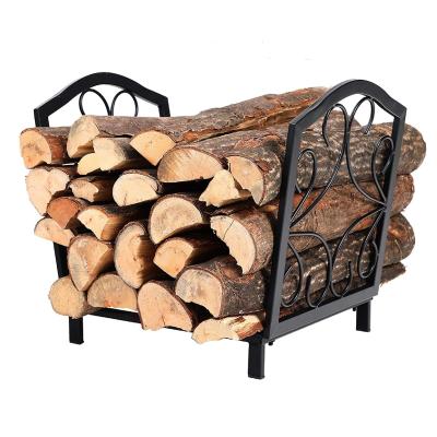 China Outdoor Log Rack Small/Outdoor Decorative Indoor Firewood Racks Steel Wooden Rack Storage Log Rack Fi21080303 for sale