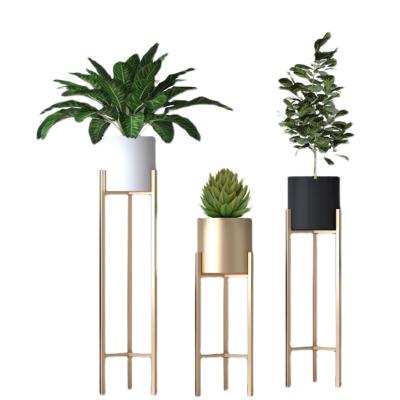 China Modern Plant Stand, Modern Home Decor Metal Flower Pot Rack Floor Plant Standhot Sale Indoor Products for sale