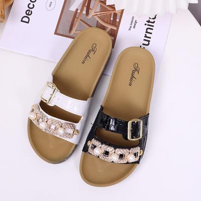 China High Quality Deodorization Men And Women Summer Cork Foot Bed Sandal Outdoor Slippers Plug Slippers For Women for sale