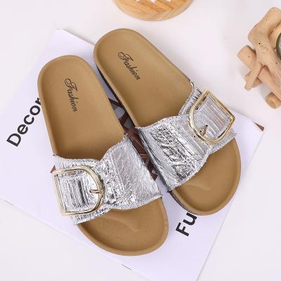 China Wholesale Custom Made Women's Deodorization Ladies Cork Outdoor Slippers Non-slip Wear-resistant High Quality Sandals For Women for sale