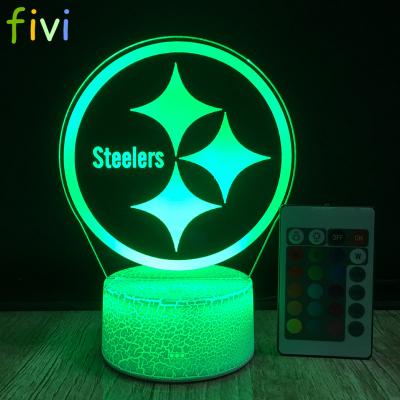 China 3D Decoration Led Night Light 7 Colors Amazing Light Home Decoration Lamp Optical Viewing Lamp for sale