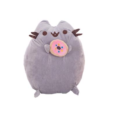 China Cute Cat Plush Toy Eco-Friendly Cat Toys Wholesale Plush Donut Factory Snackables Plush Toy Biscuits for sale