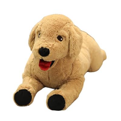 China Super Simulation Eco-friendly Mum&Kids Labrador Dog Toy Stuffed Lifelike Golden Retriever Plush Animals Doll Toys For Cub Dog Toys for sale