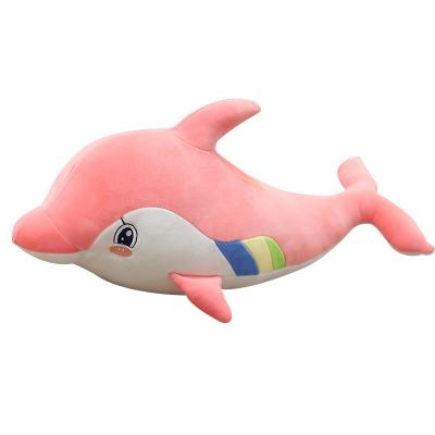 China High Quality Cute 120cm Stuffed Plush Dolphin Sleeping Long Soft Toy Doll Pillow Dolphin Comfortable and Kawaii for sale