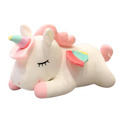 China Wholesale Soft Plush Stuffed Animals Toy Soft Lying Unicorn for sale