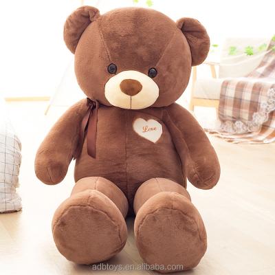 China Brand New Organic Pink Teddy Bear Plush Stuffed Cotton Heartbeat Backs Custom Graduation Toys Teddy Bear Valentines for sale