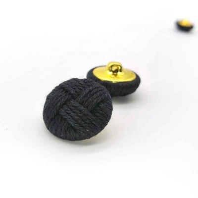 China Handmade Cloth Covered Leg Factory Button Sewing Brass Cotton Nickel Free Sew ON Button For Kids Clothes for sale