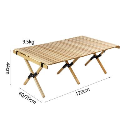 China Wholesale Modern Outdoor Camping APT005 Garden Picnic Activity Folding Egg Roll Portable Wooden Board for sale