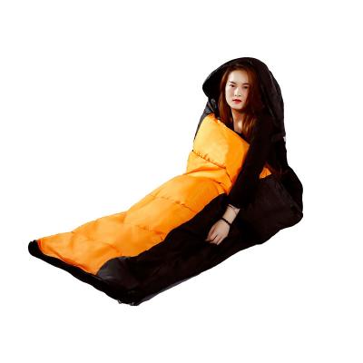 China APD003 Factory Wholesale Outdoor Camping Travel Winter Cold Weather Envelope Type Splicing Single Sleeping Bag for sale