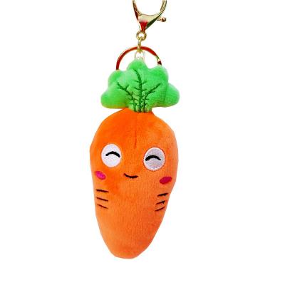 China Creative Soft Plush Carrot Plush Toy Design Keychain Car Keychain Keychain Cute Chain Bag Pendant for sale