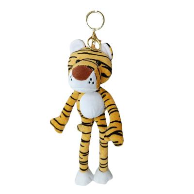 China New Plush Product Plushie Key Chains Tiger Plush Keychains For Backpacks for sale