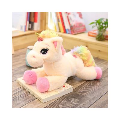 China Stuffed Plush Toy Manufacturer Unicorn With Light Baby Soft Toy Unicorn Pillow for sale