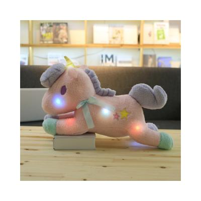 China Plush Toy Unicorn With Light Stuffed Soft Toy Unicorn Led Light Star of plush bestseller for sale