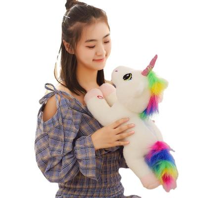 China Soft Plush Toy Unicorn Plush Toy With Led Rainbow Light Toy Unicorn Baby Birthday Gift for sale