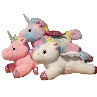 China Plush Toy Unicorn Soft Pillow Women Gift Unicorn Stuff Toys With Led light valentines day plush toy for sale