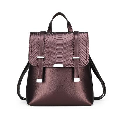 China Small Fashion Anti Theft Ladies Shoulder Handbag High Quality Fashionable Waterproof PU Leather Women Backpack for sale