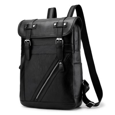 China Low MOQ Workmanship PU Men Bags Waterproof Leather Laptop Backpack Waterproof School Business For Men for sale